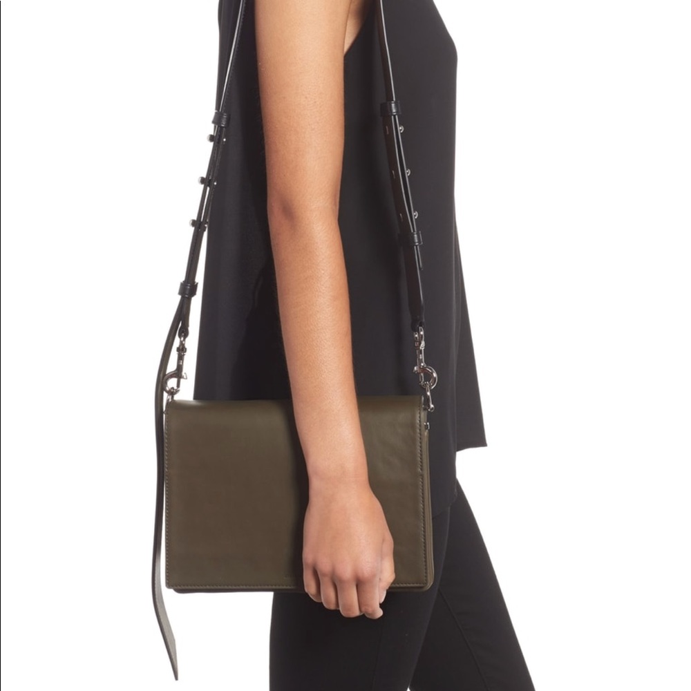 ALLSAINTS Zep Lambskin Leather Box Bag